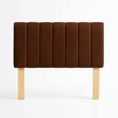 GENERICO - Respaldo 2 Plazas Tubular Cafe Lino