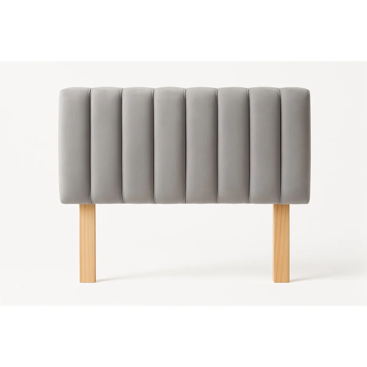GENERICO - Respaldo 2 Plazas Tubular Gris Claro Lino