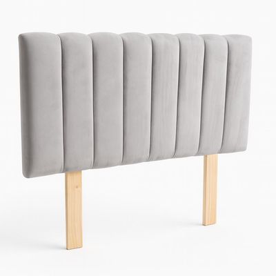 Imagen 2 del producto Respaldo 2 Plazas Tubular Gris Claro Lino