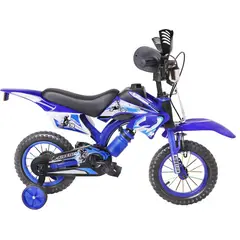 GENERICO - Bicimoto Infantil Bicicleta Aro 20 Sonido Como Motor Azul