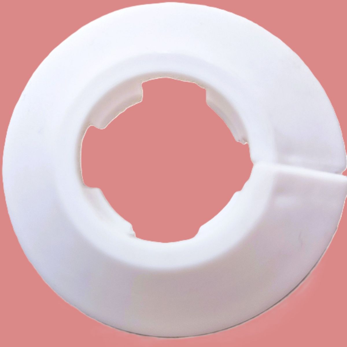 GENERICO - EMBELLECEDOR O CUBREFALLA  PLASTICA  BLANCA DE 20 MM (bolsa 10 unid)