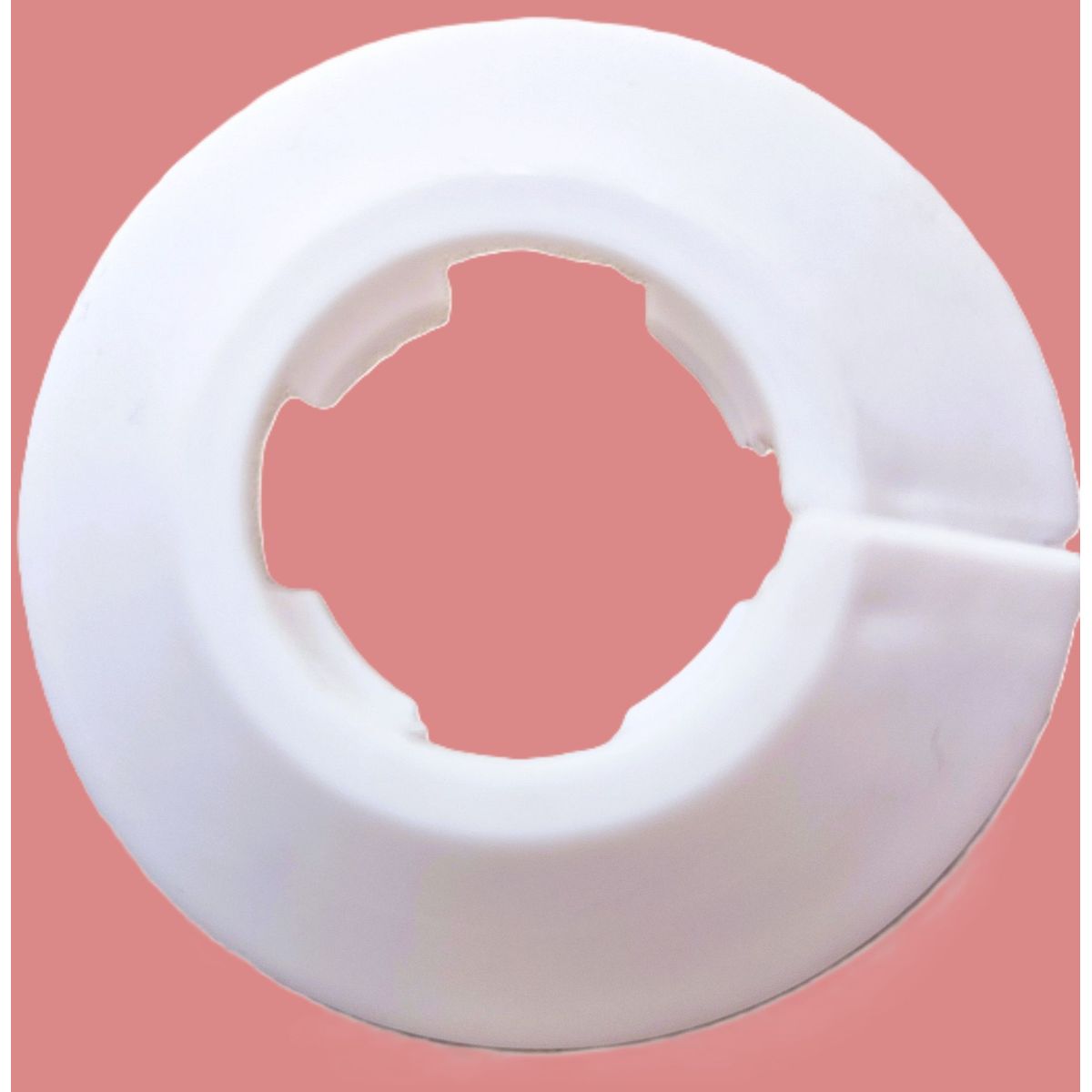GENERICO - EMBELLECEDOR O CUBREFALLA  PLASTICA  BLANCA DE 20 MM (bolsa 10 unid)