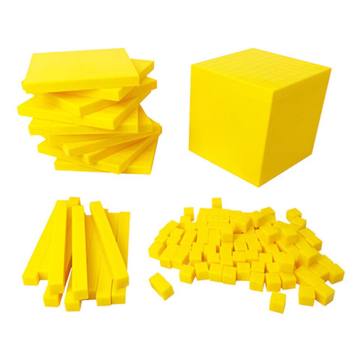 GENERICO - Bloque Multibase  Base 10 Amarillo