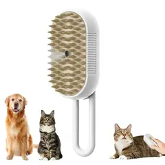 GENERAC - Cepillo De Vapor 3 En 1 Para Perros Gato Limpieza Masaje Cepillo