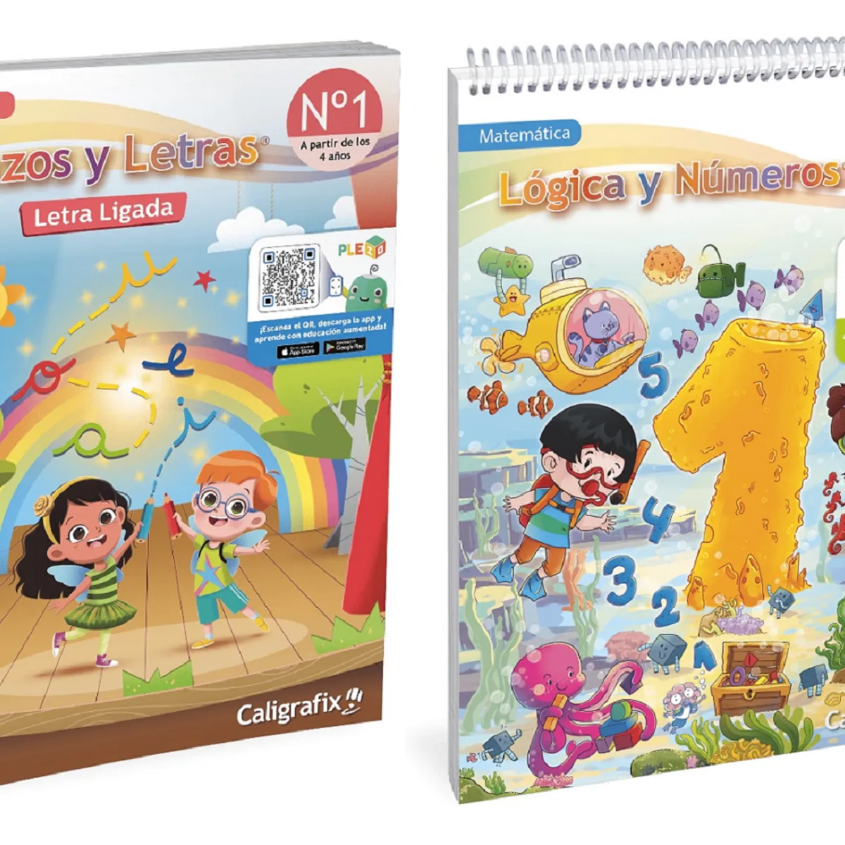 CALIGRAFIX - Pack Trazos Y Letras 1 - Logica Y Numeros 1 Caligrafix EDICION 2026