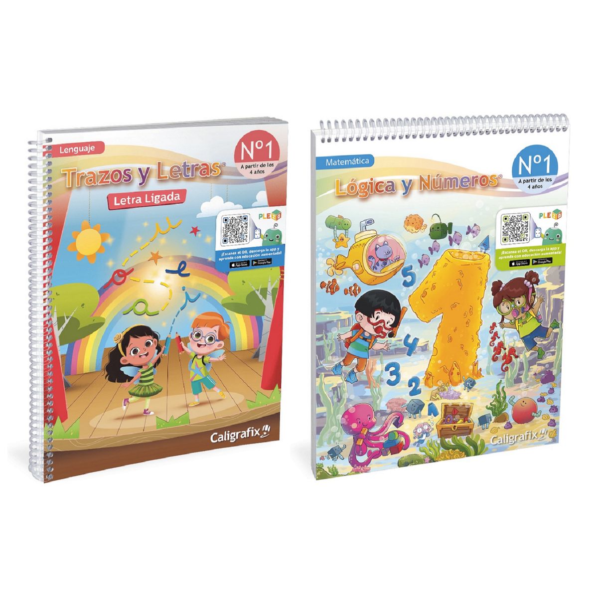 CALIGRAFIX - Pack Trazos Y Letras 1 - Logica Y Numeros 1 Caligrafix EDICION 2026