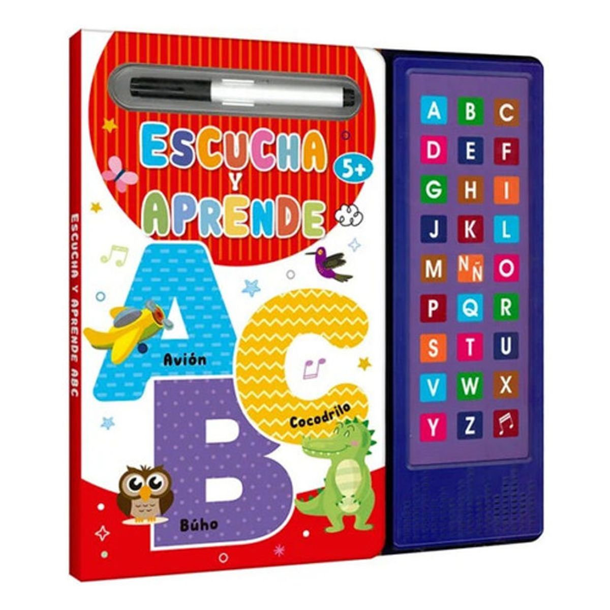 GENERICO - Libro Interactivo Escucha Y Aprende Abc - 27 Sonidos - Lexus