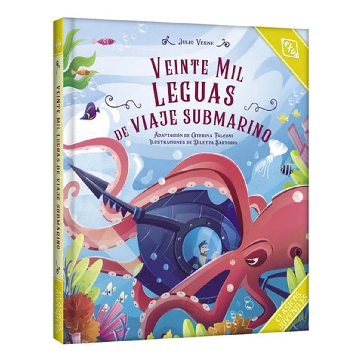 GENERICO - Libro Veinte Mil Leguas De Viaje Submarino - Clasico Juvenil