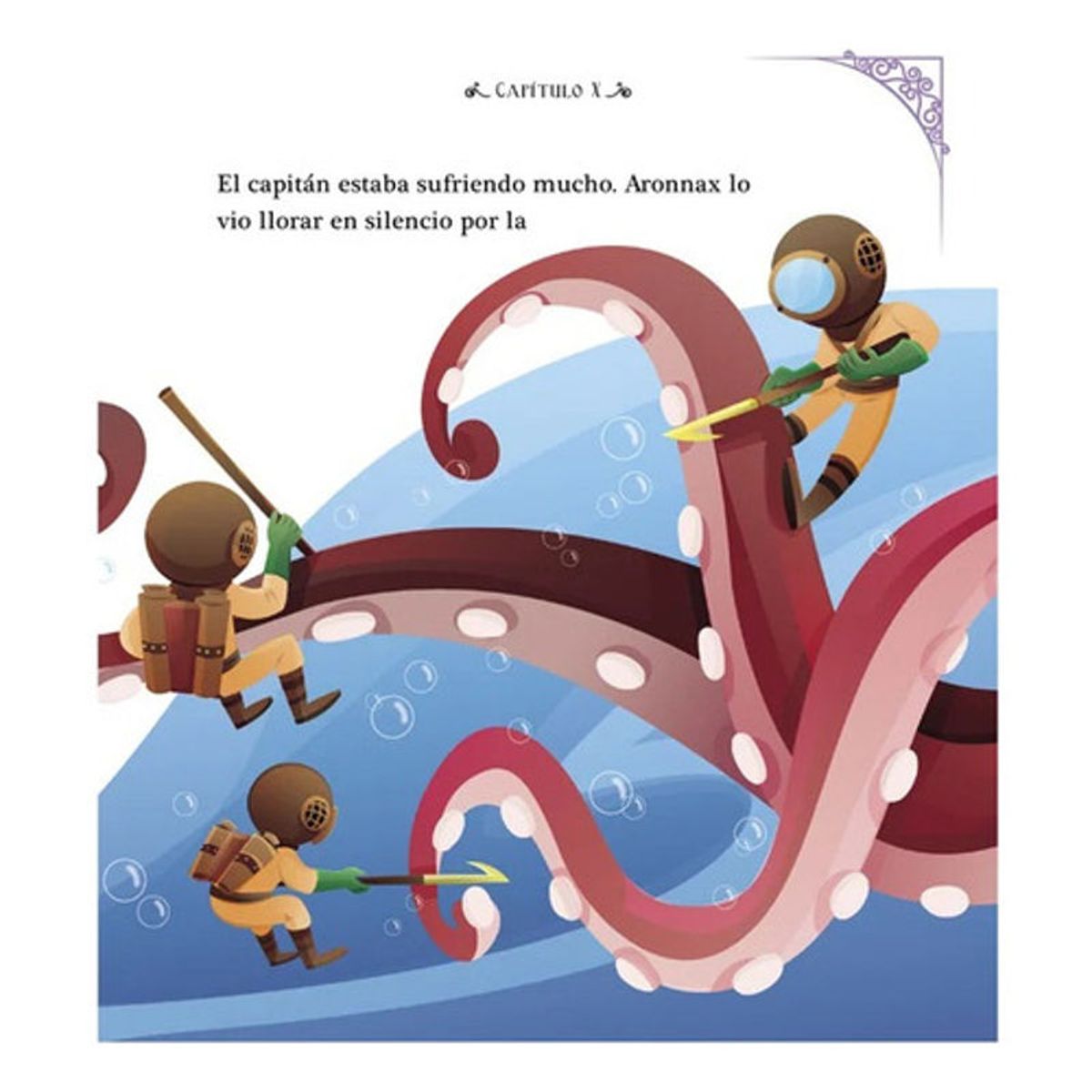 GENERICO - Libro Veinte Mil Leguas De Viaje Submarino - Clasico Juvenil