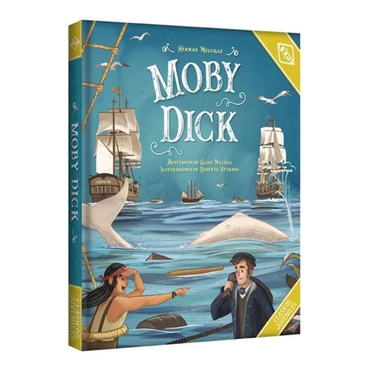 GENERICO - Libro Moby Dick Ilustrado- Clasicos Juveniles - Lexus Tdura