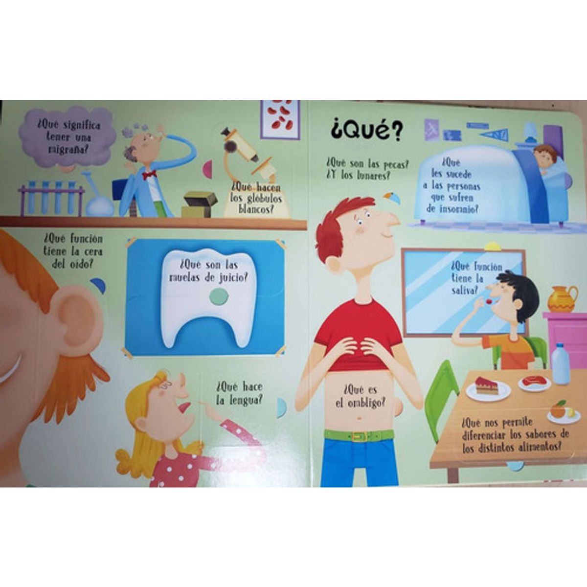 GENERICO - Libro Cuerpo Humano - Levanta Tapitas - 60 Datos Curiosos