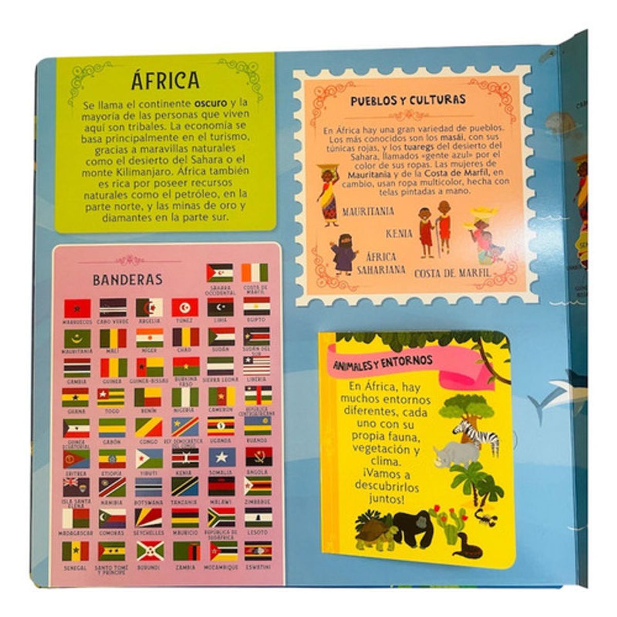 GENERICO - Libro Mi Primer Atlas Mundial Con Muchas Solapas - Lexus Td