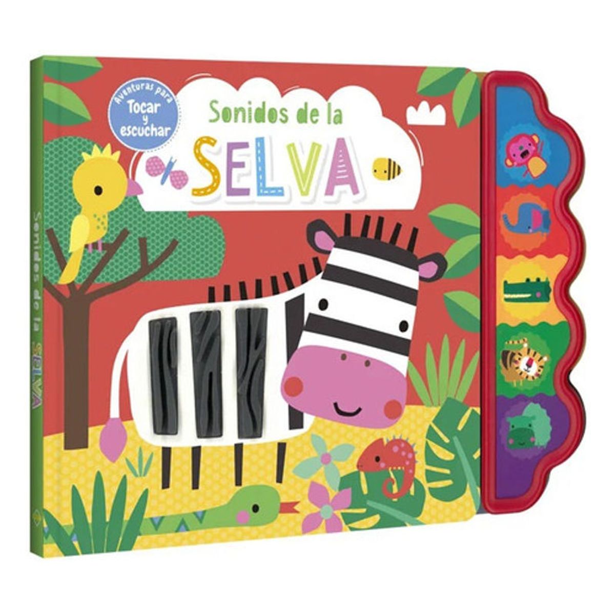 GENERICO - Libro Sonidos De La Selva - 5 Sonidos Toca Y Escucha - Lexus