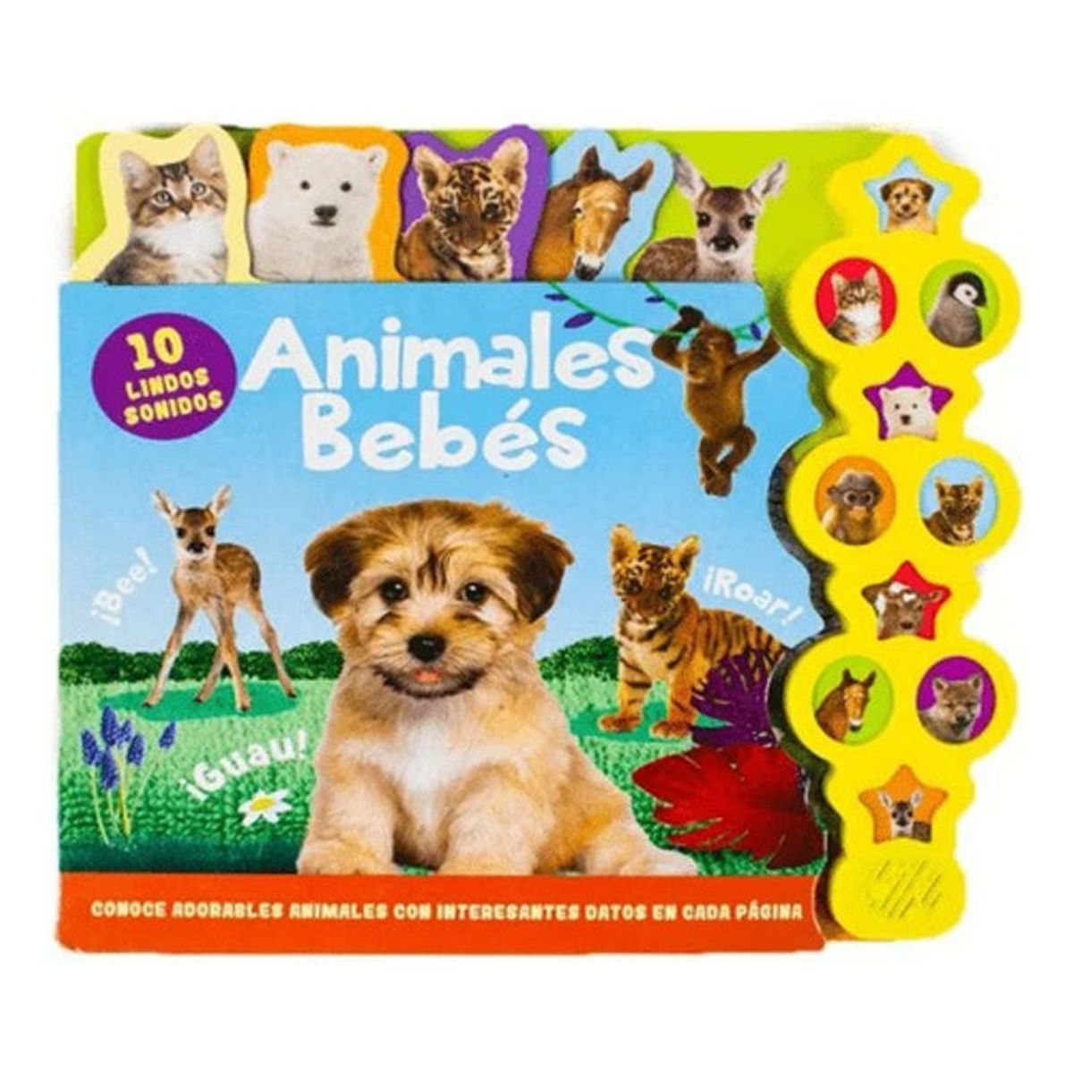 GENERICO - Libro Animales Bebes- 10 Sonidosdatos- Lexus Nuevooriginal