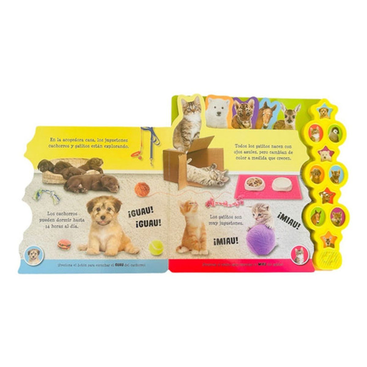 GENERICO - Libro Animales Bebes- 10 Sonidosdatos- Lexus Nuevooriginal