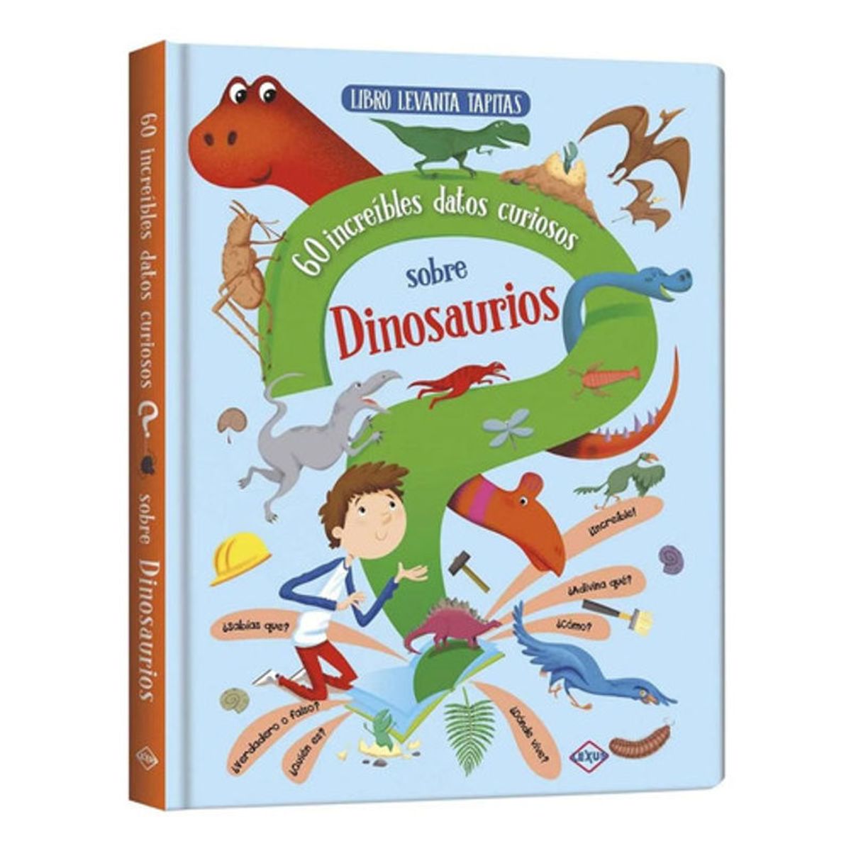 GENERICO - Libro Dinosaurios - Levanta Tapitas - 60 Datos Curiosos