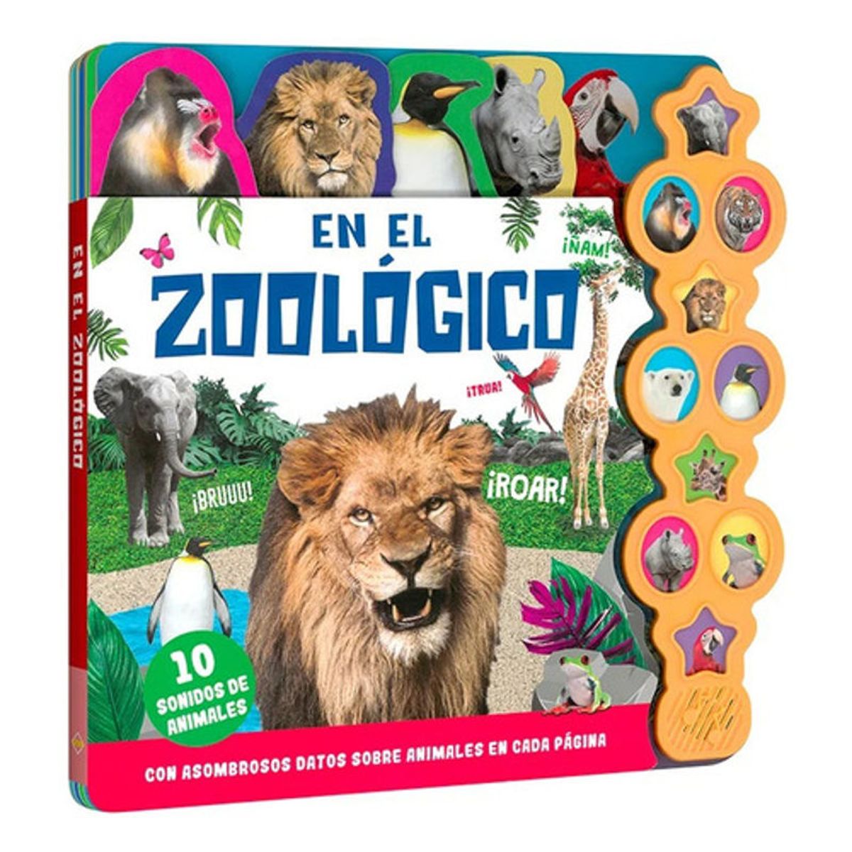 GENERICO - Libro En El Zoologico - 10 Sonidos De Animalesdatos- Lexus