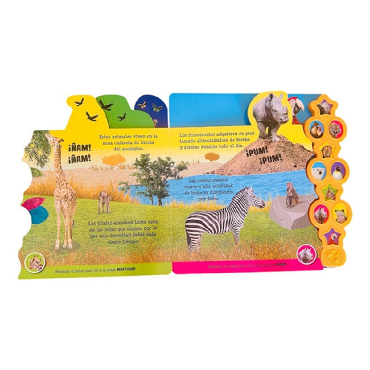 GENERICO - Libro En El Zoologico - 10 Sonidos De Animalesdatos- Lexus