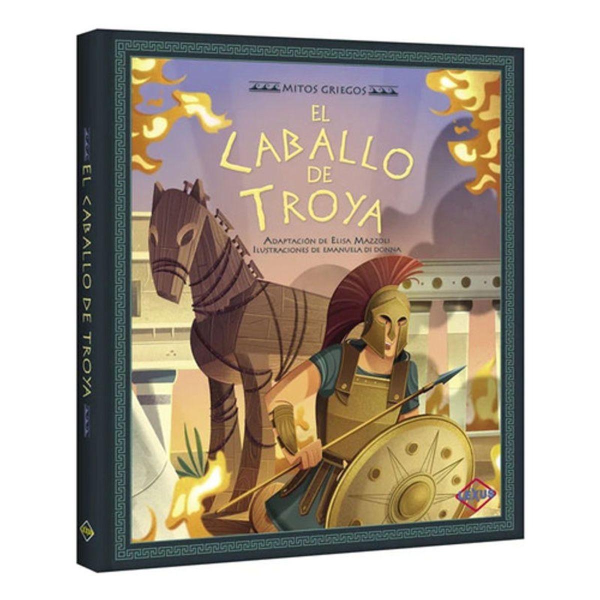 GENERICO - Libro El Caballo De Troya - Ilustrado - Mitos Griegos- Lexus