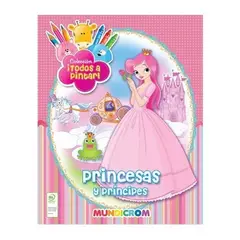 GENERICO - Colección Todos A Pintar 4 Libros Princesas-hadas-castillos
