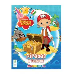 GENERICO - Colección Todos A Pintar 4 Libros Piratas-dinosaurios-circo