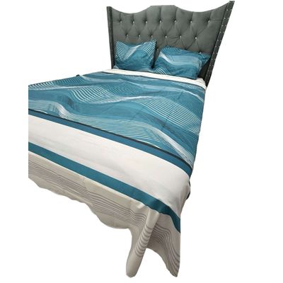 Imagen 2 del producto SABANA DE GÉNERO KING RAYAS AZULES