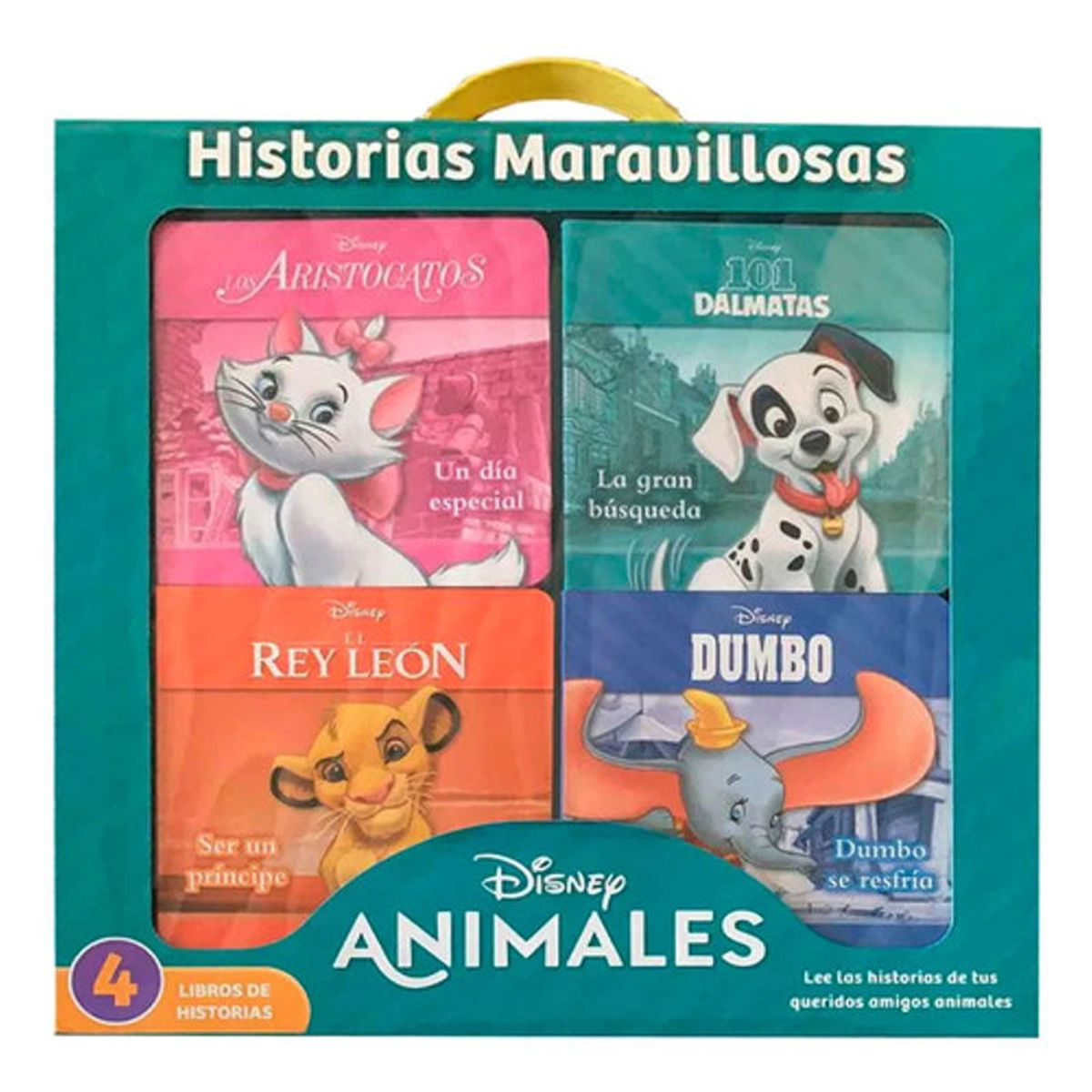 GENERICO - Disney Animales Historias Maravillosas - 4 Libritos - Lexus
