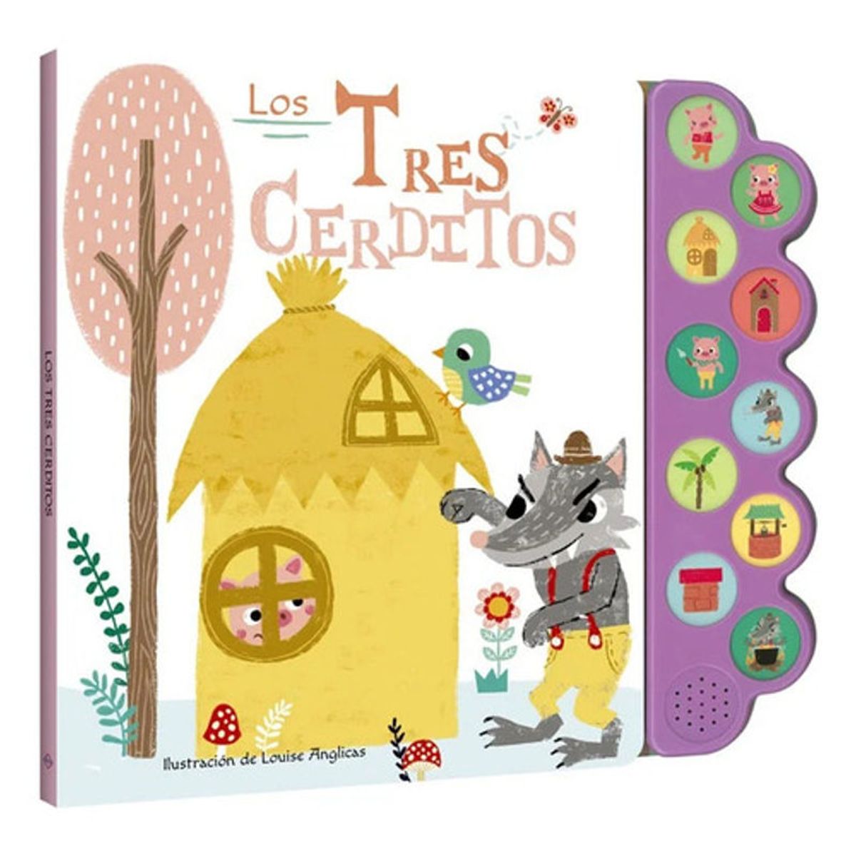 GENERICO - Libro Los Tres Cerditos - 10 Sonidos - Lexus- Nuevooriginal