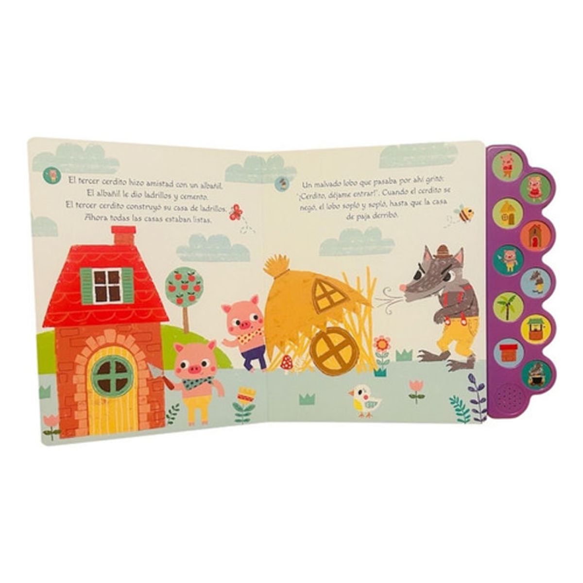 GENERICO - Libro Los Tres Cerditos - 10 Sonidos - Lexus- Nuevooriginal