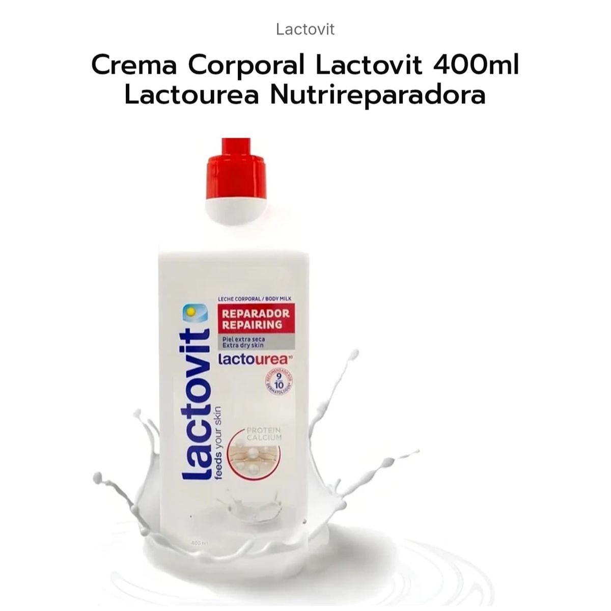 LACTOVIT - Crema Corporal Lactovit 400ml Lactourea Nutrireparadora
