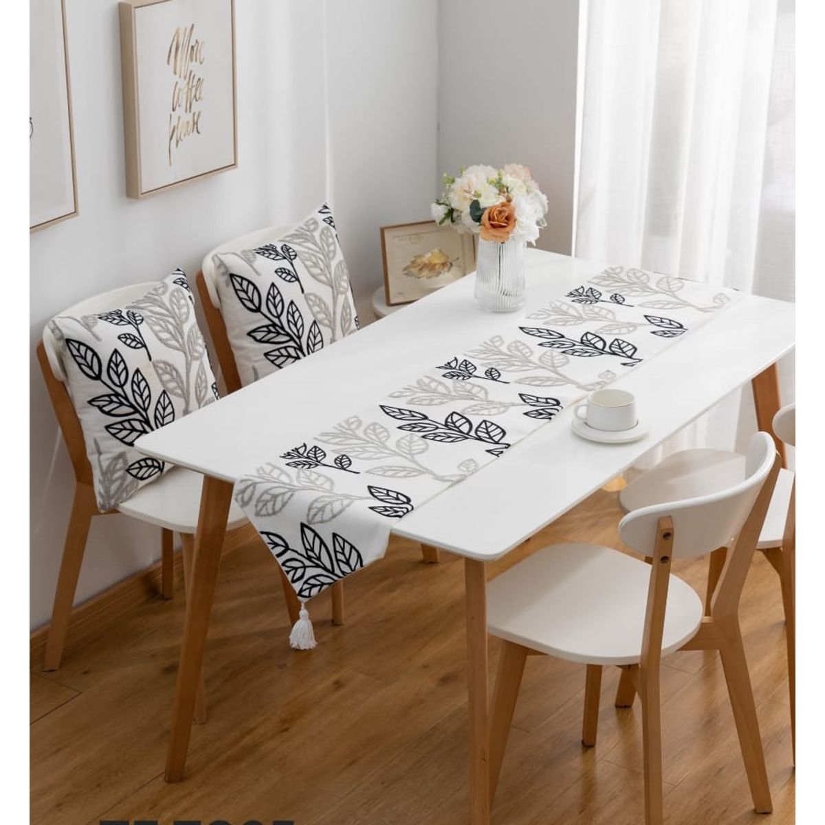 GENERICO - CAMINO DE MESA CON HERMOSOS DISEÑOS BORDADOS