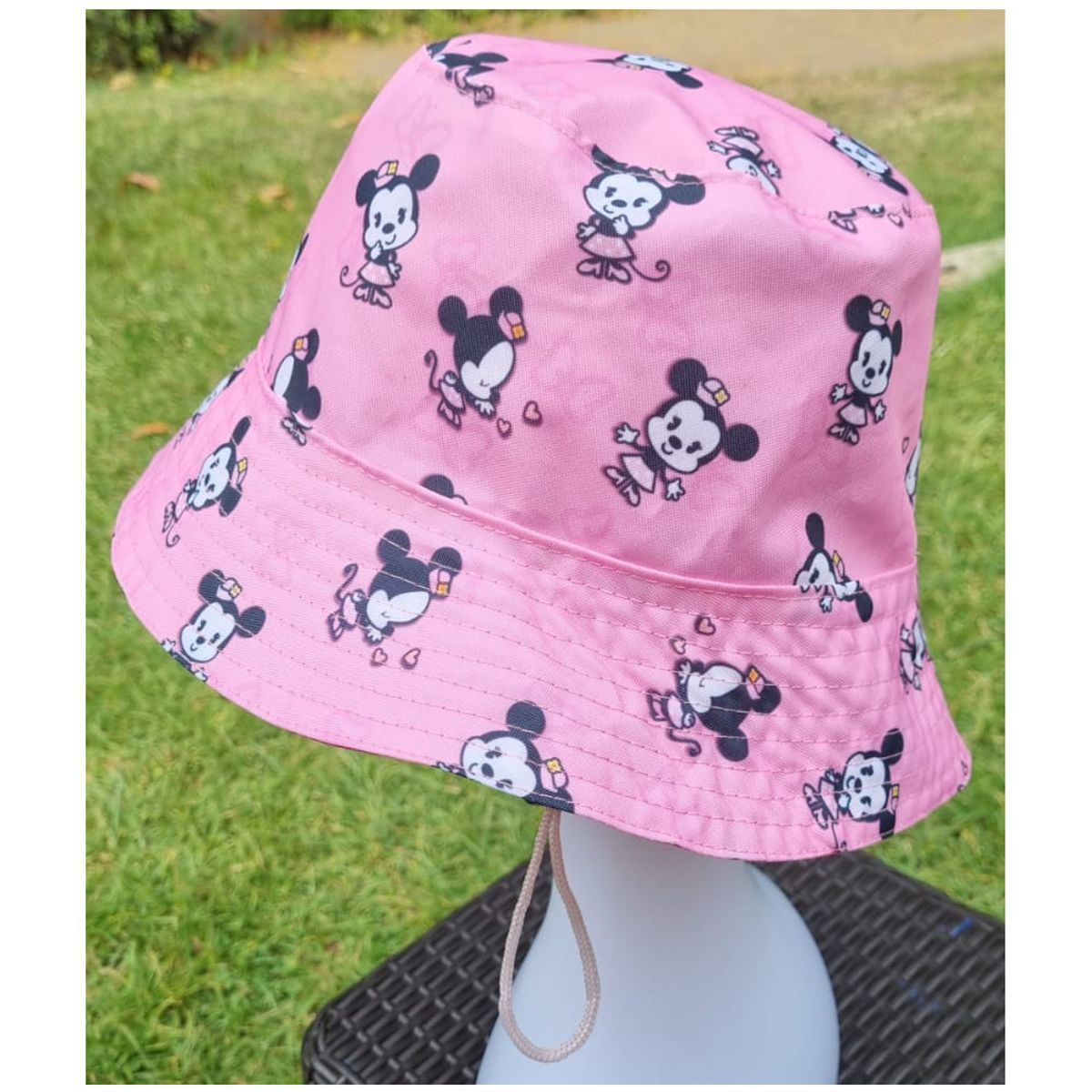 EL ESPACIO DE TOMMY - Gorro infantil Bucket Hat diseño animado rosa