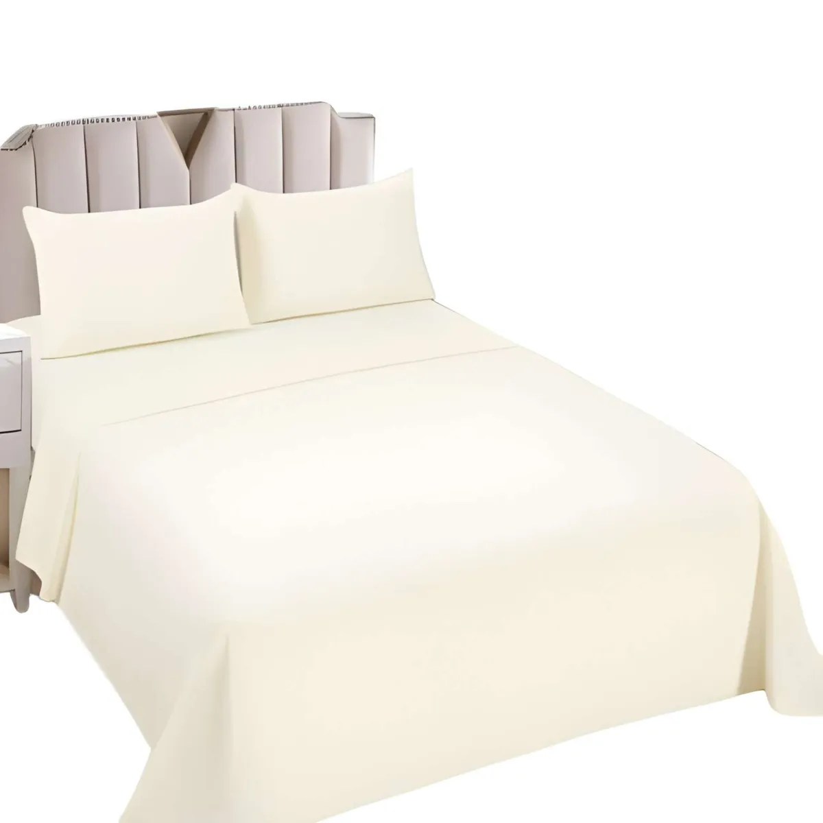 GENERICO - SET DE SABANAS SUPERKING BEIGE