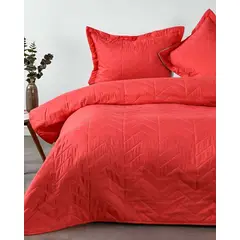 AMERICAN FAMILY - Quilt Cubrecama Bicolor 2 Plazas MAS 2 ALMOHADAS DE REGALO