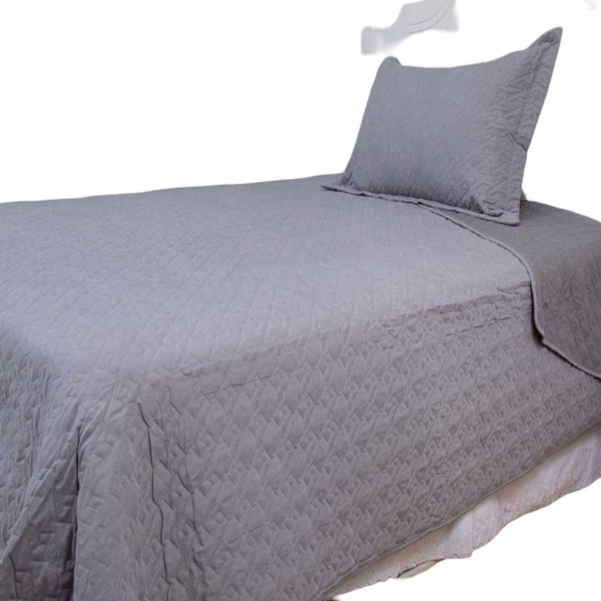 DORAL - Quilt Cubrecama MAS 1 ALMOHADA DE REGALO plaza y media Doral