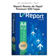 GENERICO - Resma Report Premium Carta 75gr. 500 Hojas