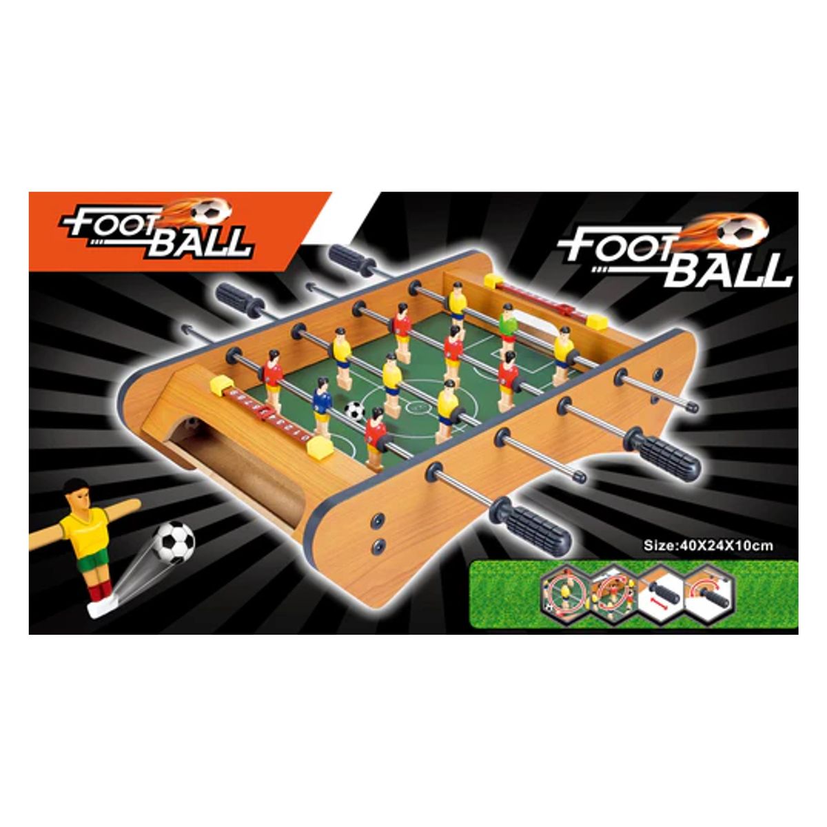 GENERICO - Juego Familiar Metegol Juego de Mesa de Madera