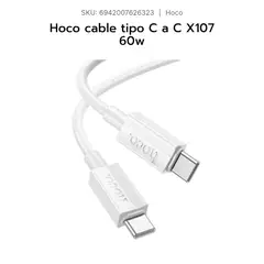HOCO - Cable USB Tipo C a Tipo C X107 60W rápido