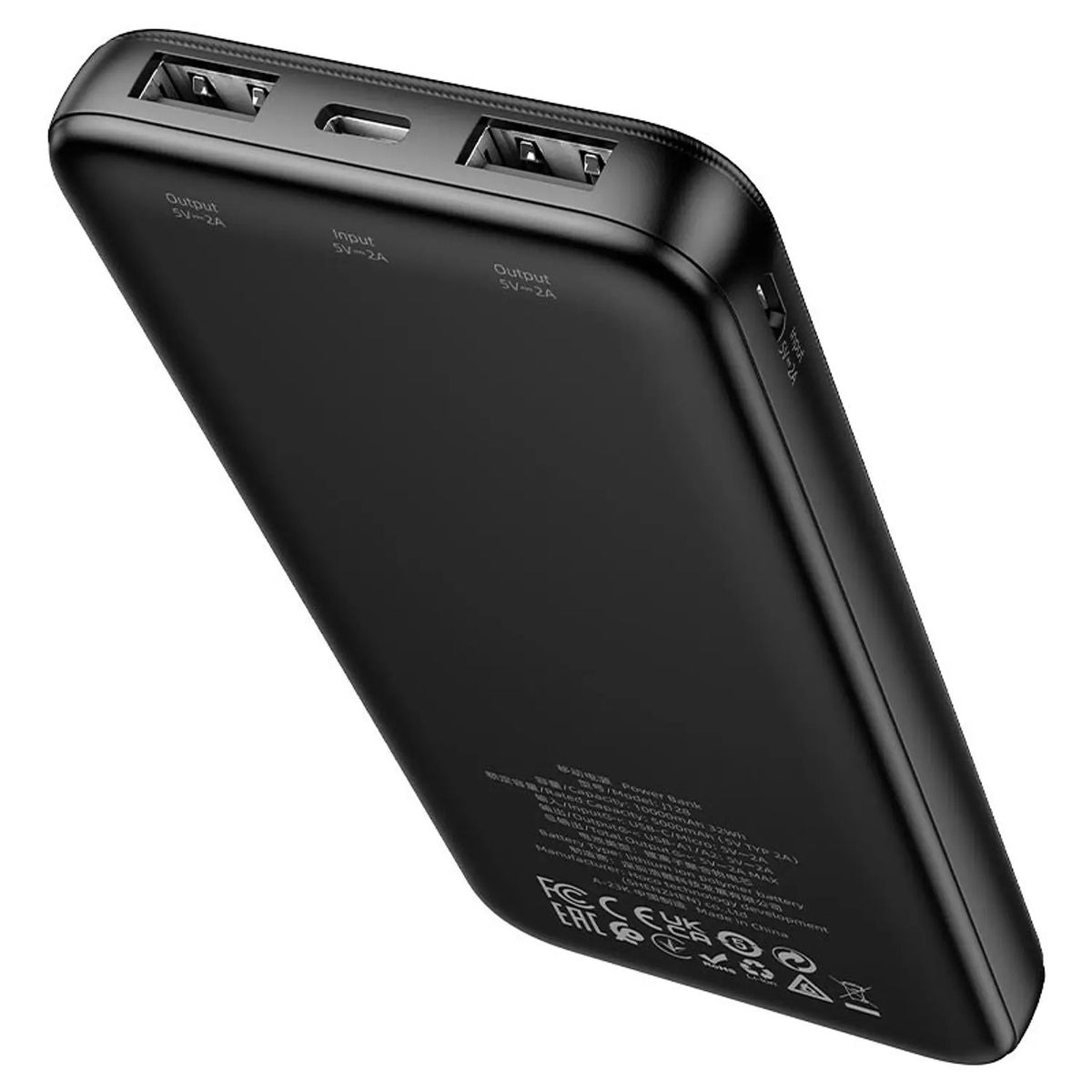 HOCO - Power bank de 10.000 mAh Hoco J128 negro