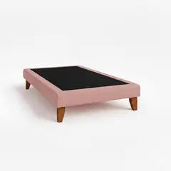 GENERICO - Base De Cama 1 Plaza 1.90x90 Rosa palo