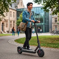 METEX - Scooter Eléctrico Plegable Adulto 25 Km/h Negro