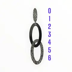 TAETHAI - Aros de plata 925 colgantes, sin piedra, ovalados