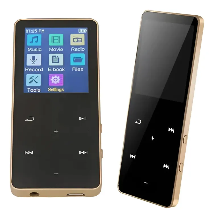 KUANGYE Reproductor MP3 MP4, Reproductor de Música MP3 Bluetooth 5,0 con Pantalla Táctil de 1,8 Pulgadas