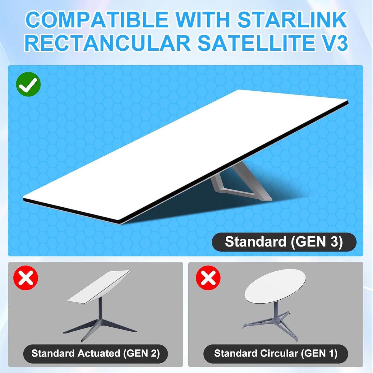 KUANGYE - 23 Metros Cable Red Para Starlink Internet Estándar V4 (gen3)