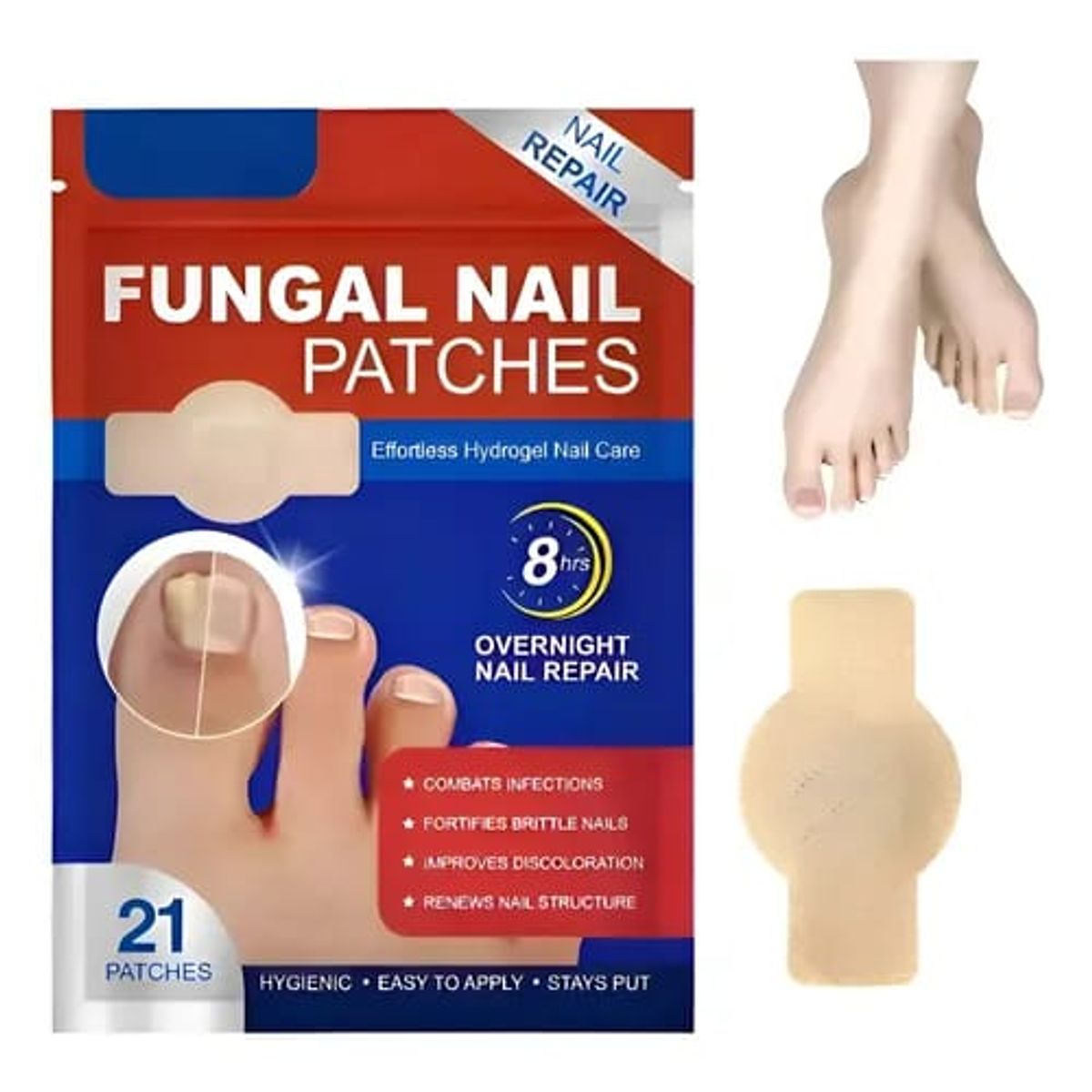 GENERICO - Parches Anti hongos Para El Cuidado De Las Uñas 21 Unidades