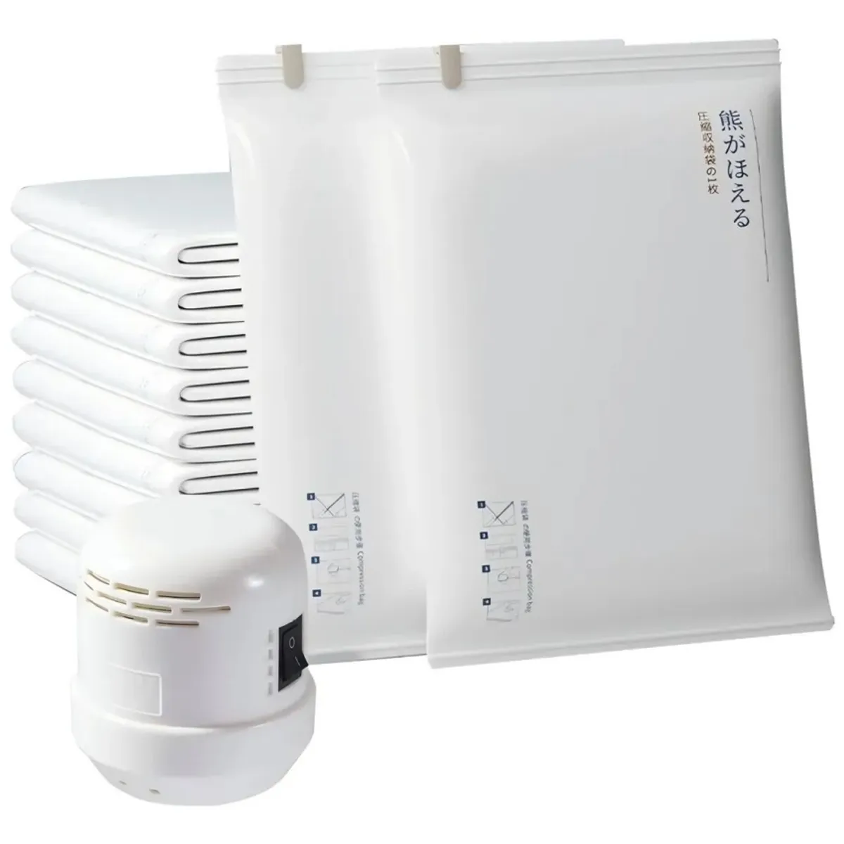 TNAKIEX - Pack 12 Bolsas Organizadoras Al Vacio Con Bomba De Vacío