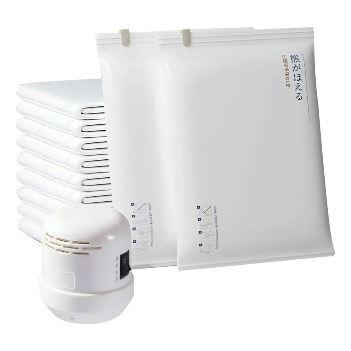 TNAKIEX - Pack 12 Bolsas Organizadoras Al Vacio Con Bomba De Vacío