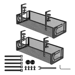 TNAKIEX - 2pcs Organizador Cables Escritorio Bandeja Rejilla 40cm×13cm
