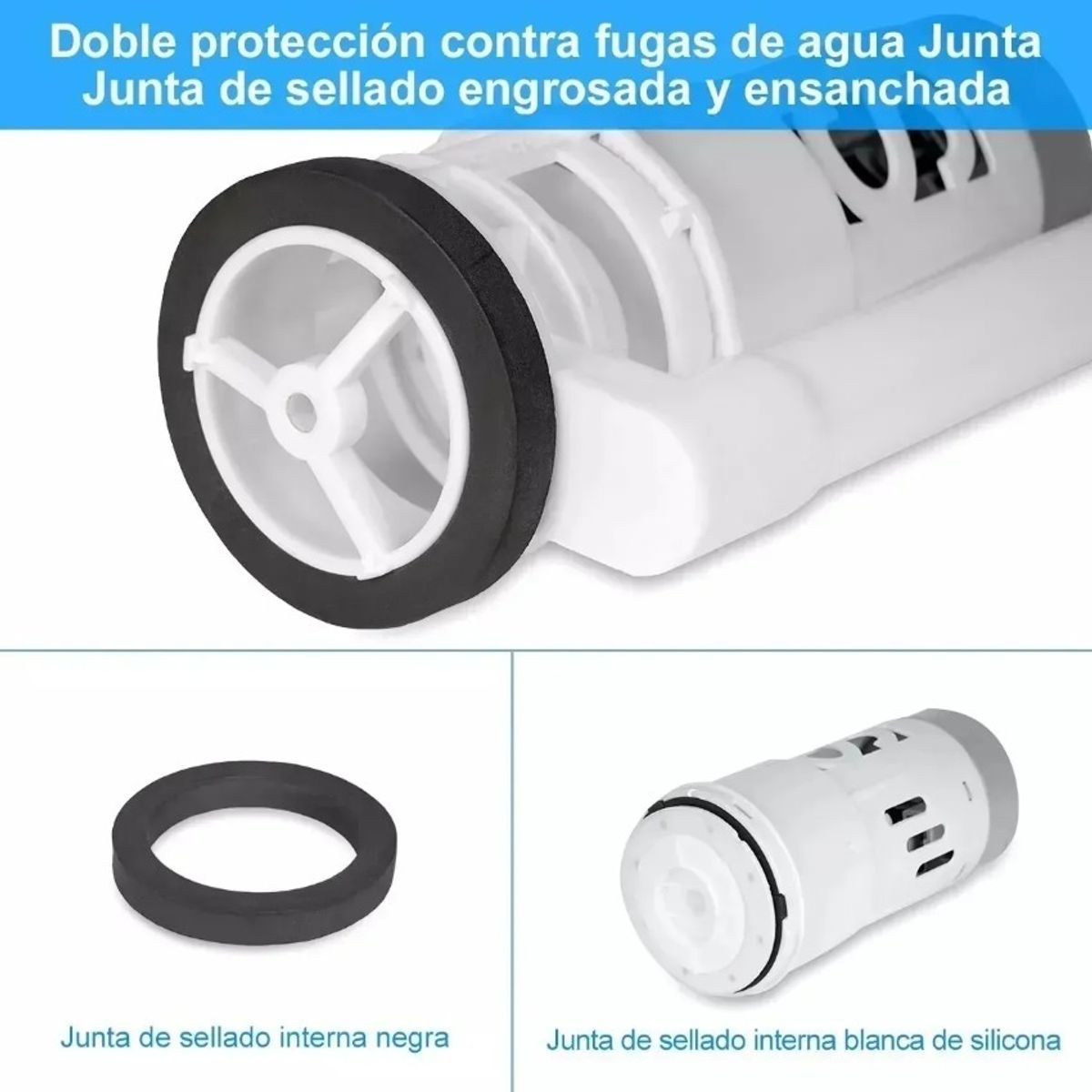 TNAKIEX - 1 Kit Juego De Herrajes Para Wc Valvula De Descarga Wc 20cm