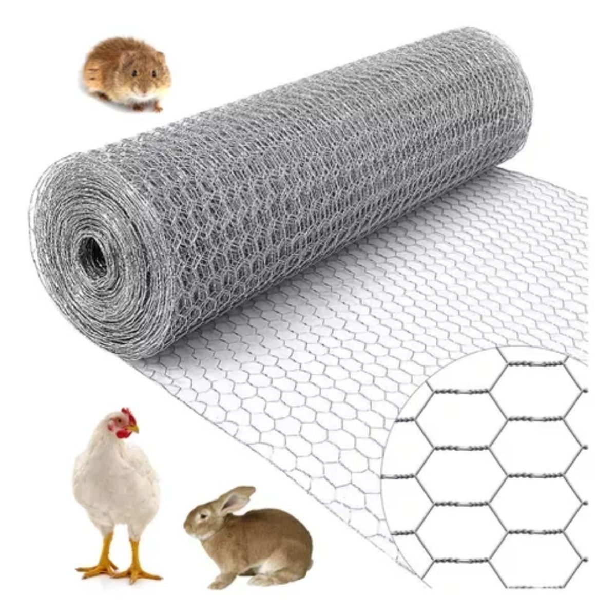 Malla Hexagonal Alambre Cercos 1,1 Pulgadas 100cm - 50mt, marca MUNDO MAGIA - Foto Principal